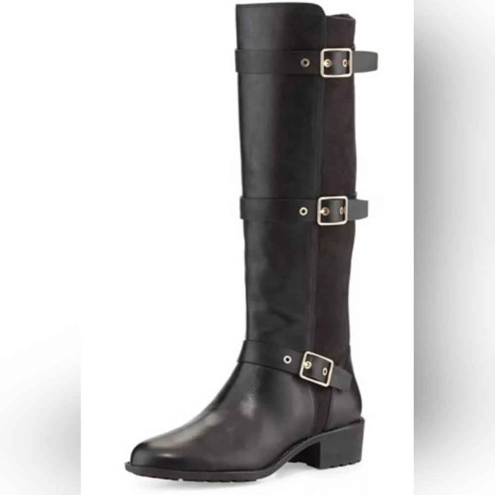 Cole Haan Avalon black leather riding boots sz 7